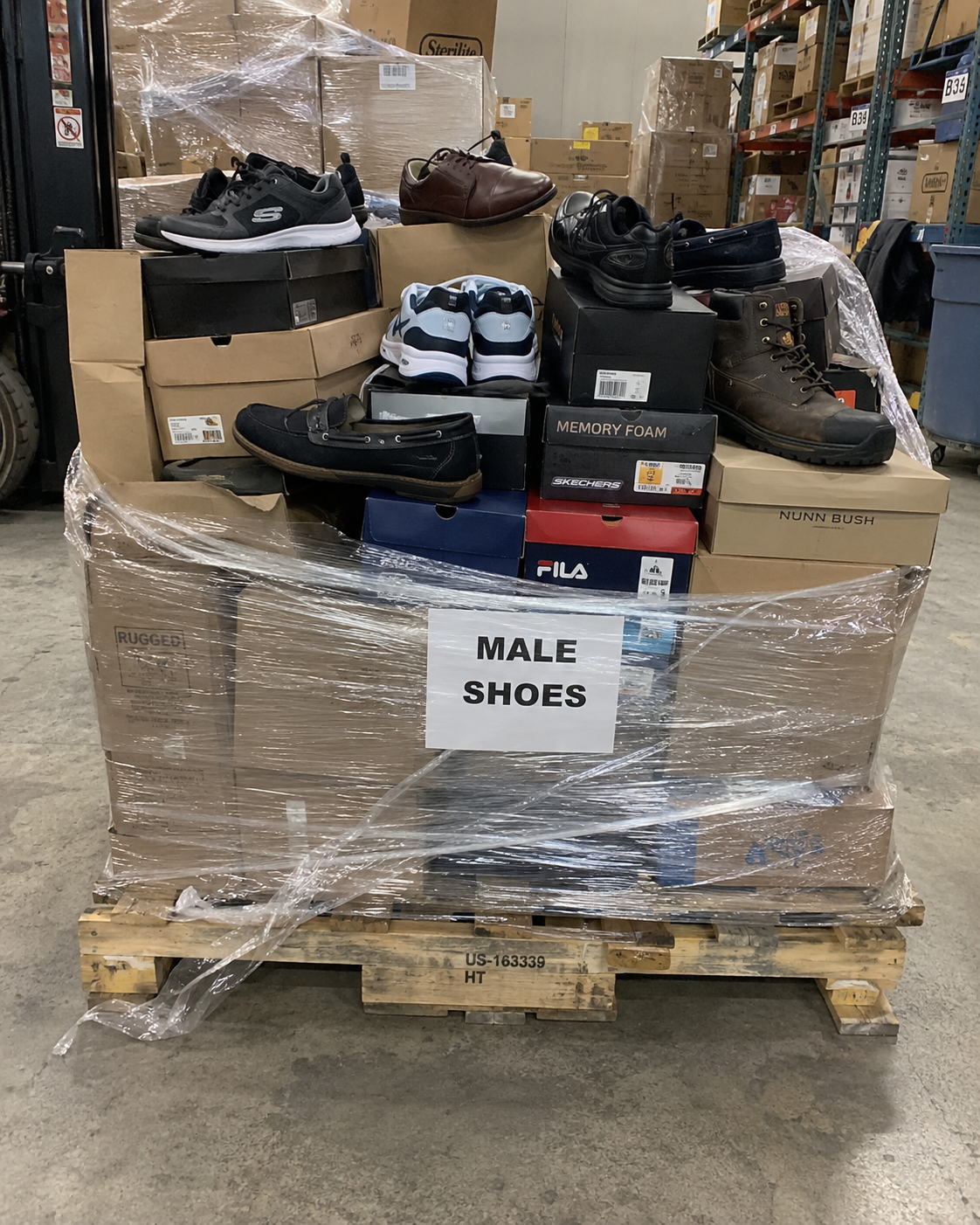 Male Shoes Liquidation Pallet - Wholesale Liquidation Pallet | GlobalCart
